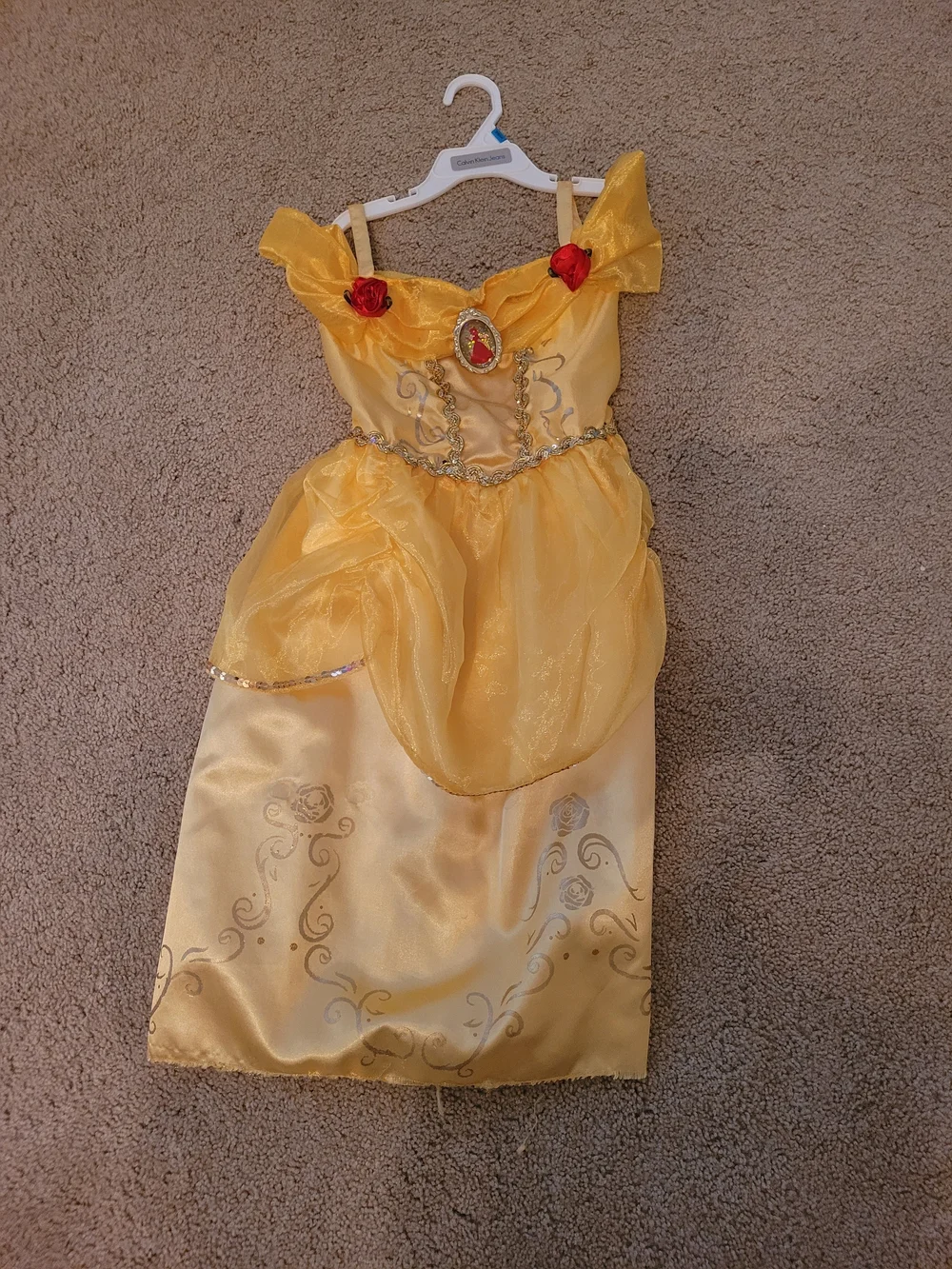 Disney Princess Belle Costume Dress Size 4-6X